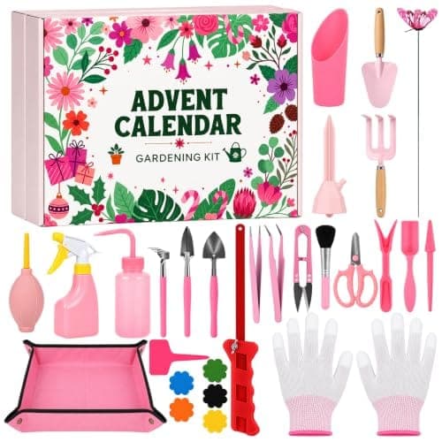 Calendrier de l'avent Luvart avec ses 24 compartiments d'outils de jardinage
