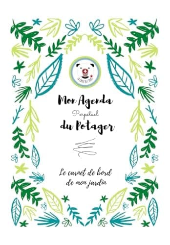 Agenda perpétuel du potager, carnet de bord du jardin posé à plat
