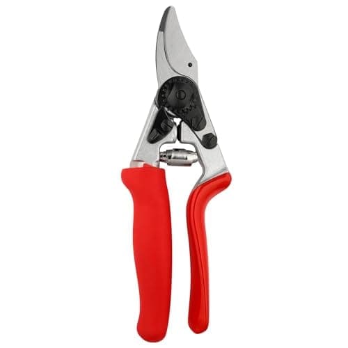 Sécateur Felco 12 compact à poignée rotative, vu sur fond blanc