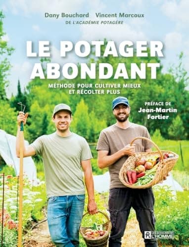 Couverture du livre Le potager abondant, aux Éditions de l'Homme